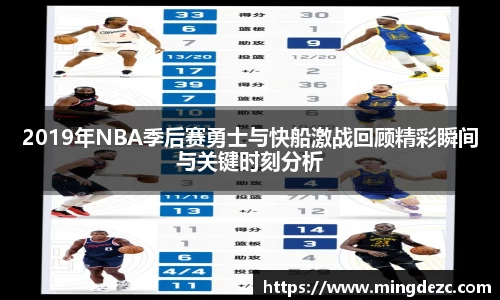2019年NBA季后赛勇士与快船激战回顾精彩瞬间与关键时刻分析