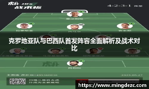 克罗地亚队与巴西队首发阵容全面解析及战术对比